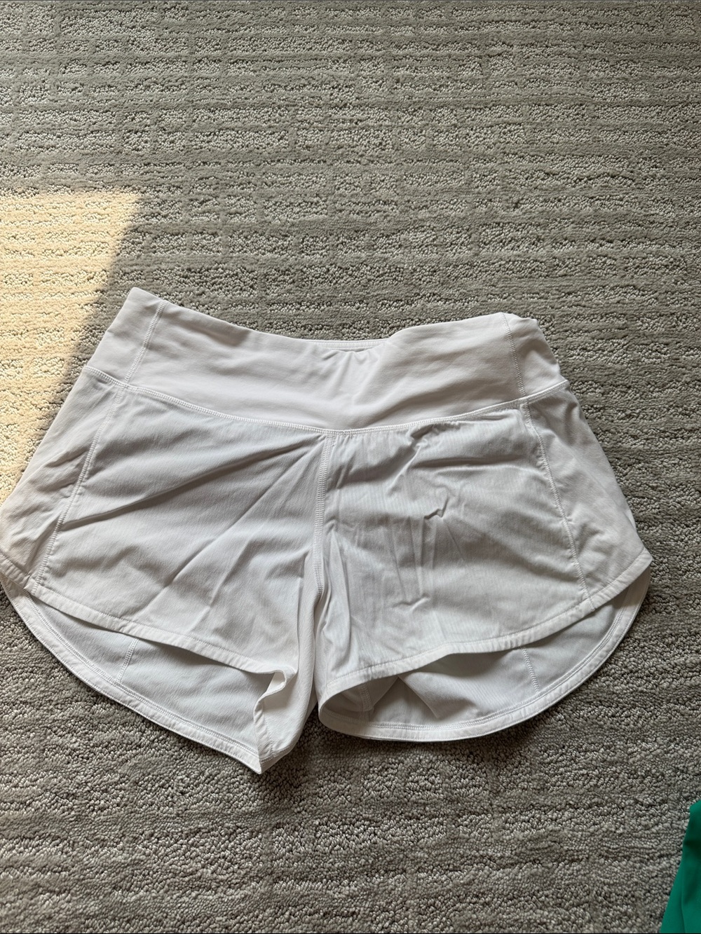 lululemon athletica White Women's Athletic Shorts - High-Rise Running Shorts